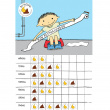 Potty training calendar with stickers