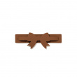 Leather napkin holder with bow