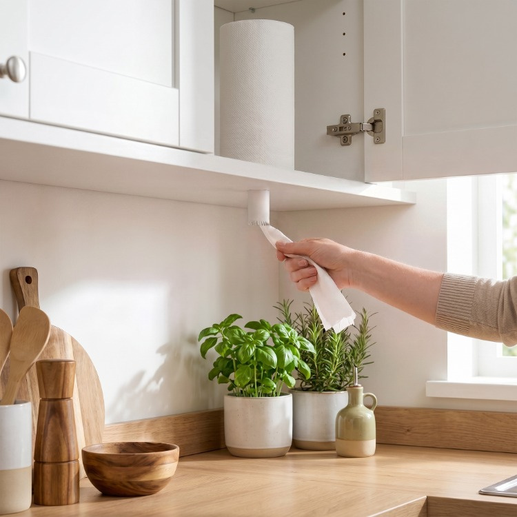 Tear-off tube, holder for paper towels in the group House & Home / Kitchen at SmartaSaker.se (14813)