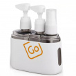 Travel bottles with case, Go Travel