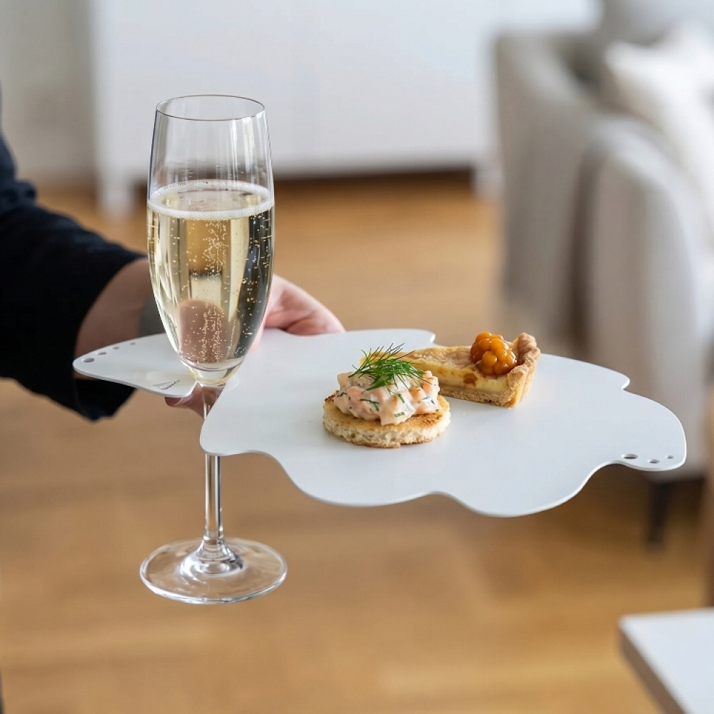 Cocktail Plate with Glass Holder in the group House & Home / Kitchen / Table setting at SmartaSaker.se (14846)