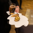 Cocktail Plate with Glass Holder