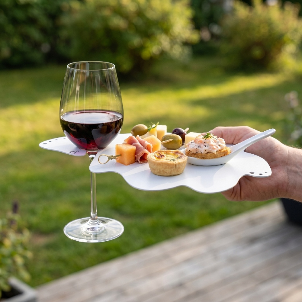 Cocktail Plate with Glass Holder in the group House & Home / Kitchen / Table setting at SmartaSaker.se (14846)