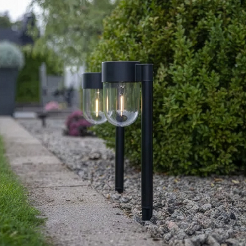 Solar-powered ground lighting, 2-pack, 30 cm in the group Lighting / Outdoor lighting / Solar Cell Lighting at SmartaSaker.se (14849)