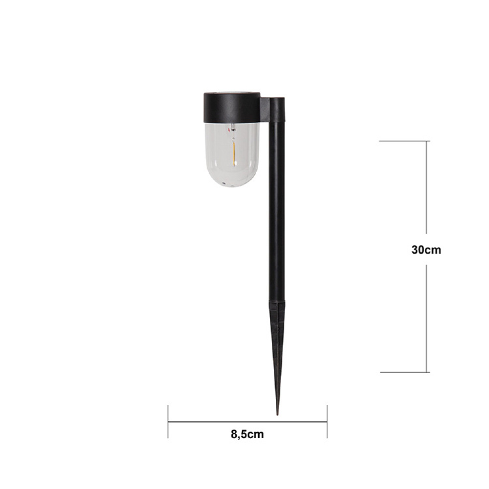 Solar-powered ground lighting, 2-pack, 30 cm in the group Lighting / Outdoor lighting / Solar Cell Lighting at SmartaSaker.se (14849)
