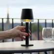Solar-powered mini table lamp