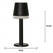Solar-powered mini table lamp
