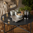 Solar string lights with hanging small bulbs