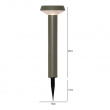 Solar-powered bollard, 45cm, Casa