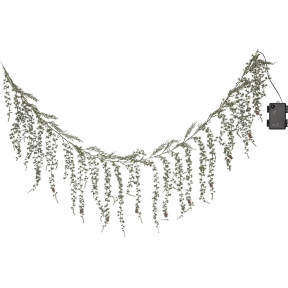 Garland with hanging evergreen branches in the group Lighting / Outdoor lighting at SmartaSaker.se (14881)