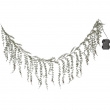 Garland with hanging evergreen branches