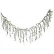 Garland with hanging evergreen branches