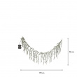 Garland with hanging evergreen branches