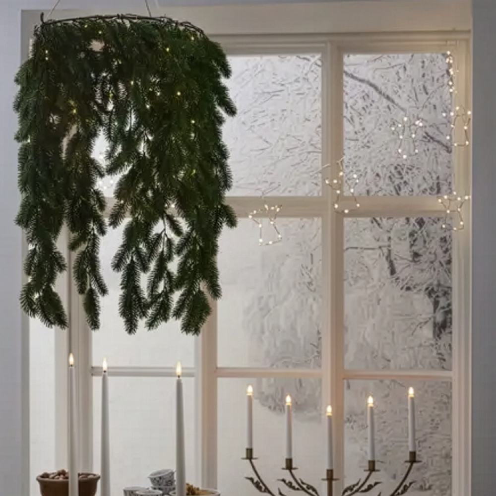 Battery-operated hanging wreath in the group Lighting / Outdoor lighting at SmartaSaker.se (14882)