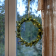 Fir wreath with lights