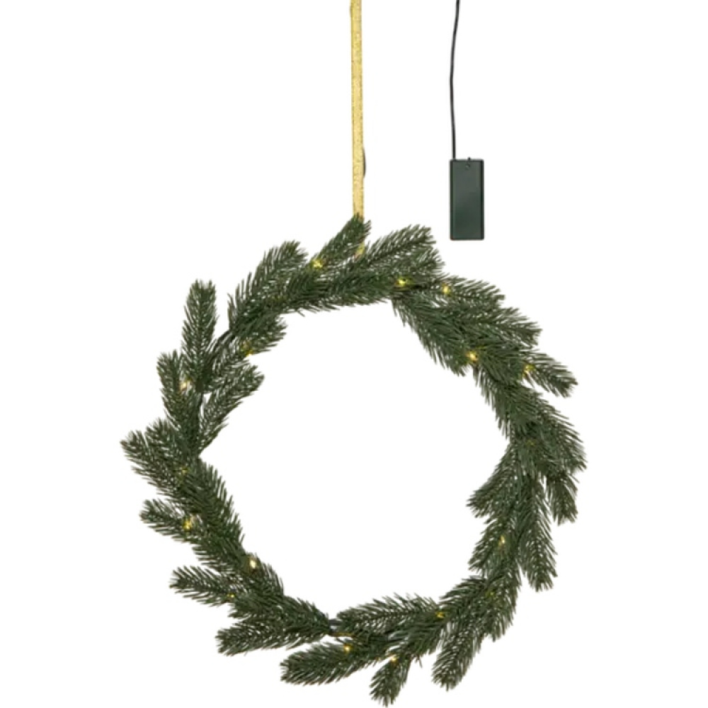 Fir wreath with lights in the group Lighting / Indoor lighting at SmartaSaker.se (14883)