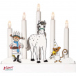 Battery-operated Advent Candlestick