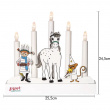 Battery-operated Advent Candlestick
