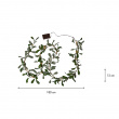 Battery-operated mistletoe string lights