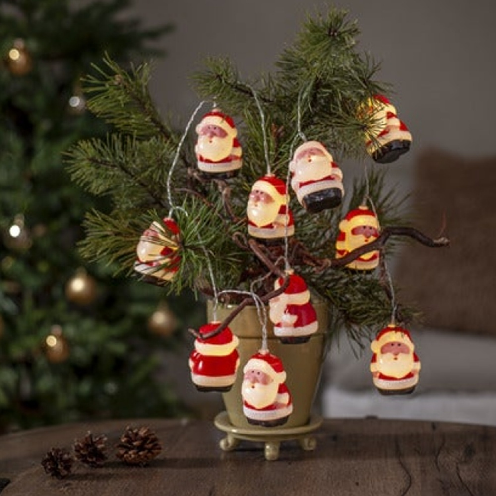 String lights with Santas and music in the group Holidays / Advent & Christmas at SmartaSaker.se (14888)
