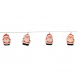 String lights with Santas and music
