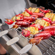 BBQ skewers with rack