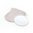 Magnifying travel mirror