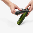 Self-sharpening vegetable peeler