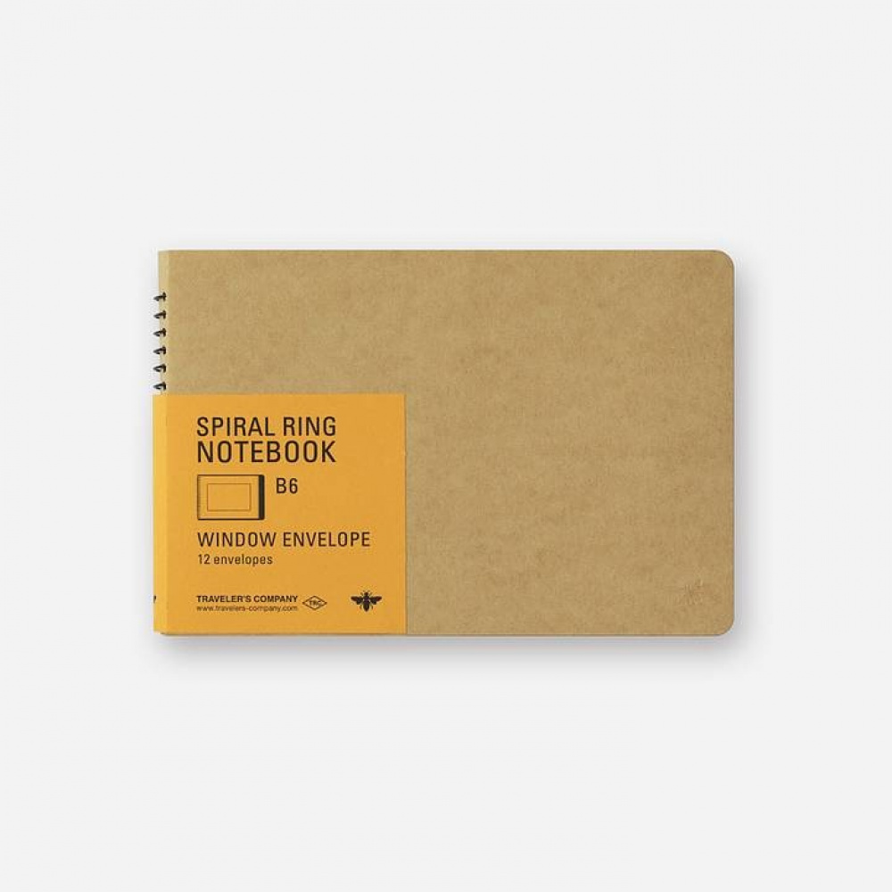 Album, Envelopes with Windows, SPIRAL RING B6, 12 pages, Traveler\'s Company, Natur in the group Storage / Office supplies at SmartaSaker.se (40001)