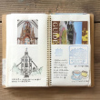 Note book with pockets, SPIRAL PAPER POCKET A6 SLIM, Traveler\'s Comapany, Natur Note book with pockets, SPIRAL PAPER POCKET A6 SLIM, Traveler\'s Comapany, Natur