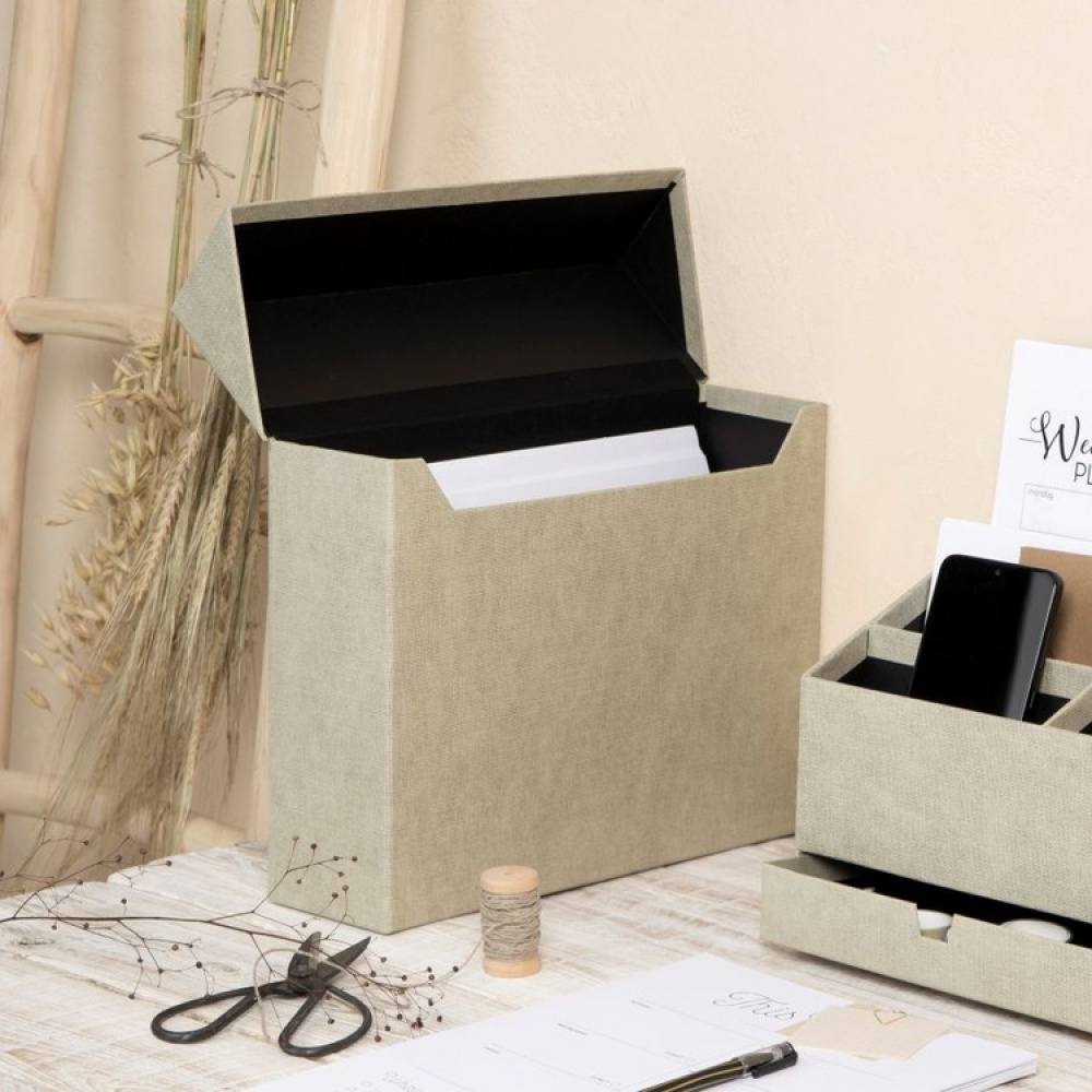 Archive box with 12, BIGSO LOVISA CANVAS, 33 x 9,5 x H24 cm in the group Storage / Office supplies at SmartaSaker.se (40012)