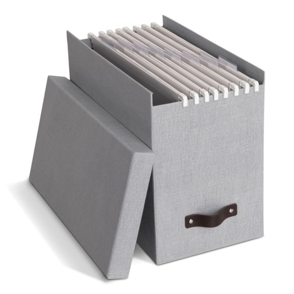 Archive box with hanging folders, Johan canvas, Bigso in the group Storage / Office supplies at SmartaSaker.se (40013)