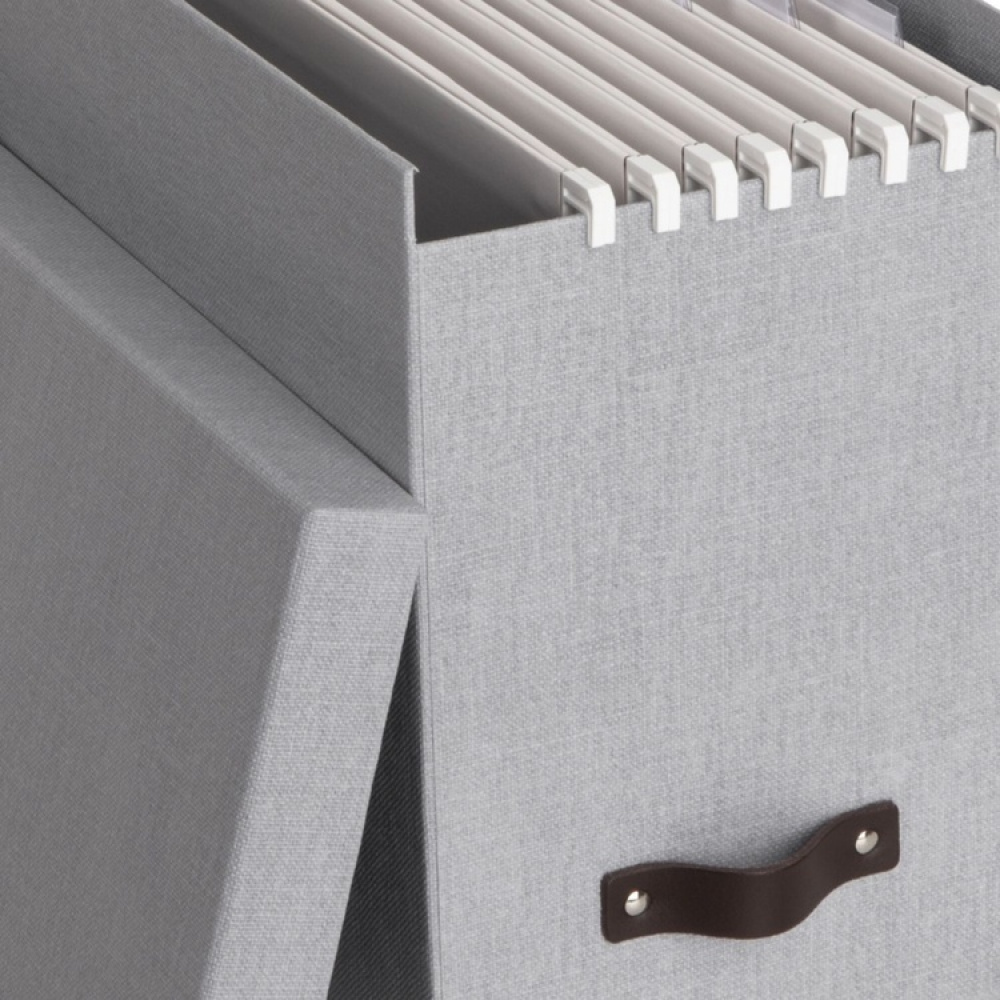 Archive box with hanging folders, Johan canvas, Bigso in the group Storage / Office supplies at SmartaSaker.se (40013)