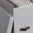 Archive box with hanging folders, Johan canvas, Bigso