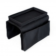 Sofa organiser with Tray, SOFA MASTER, Black