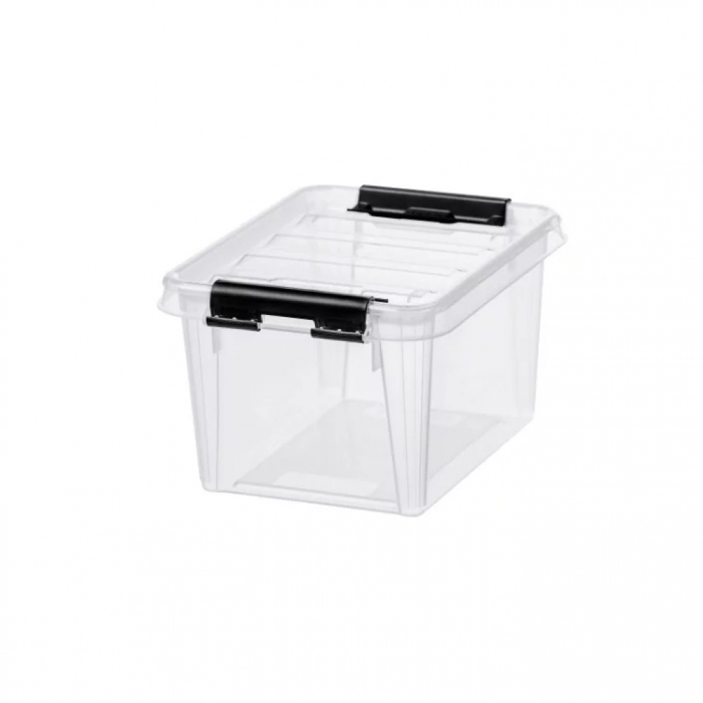 Box, Small, SMARTSTORE 1,5L, CLASSIC, 20 x 15 x H11 cm, Clear / Black in the group Storage / Storage boxes / SmartStore storage boxes at SmartaSaker.se (40020)