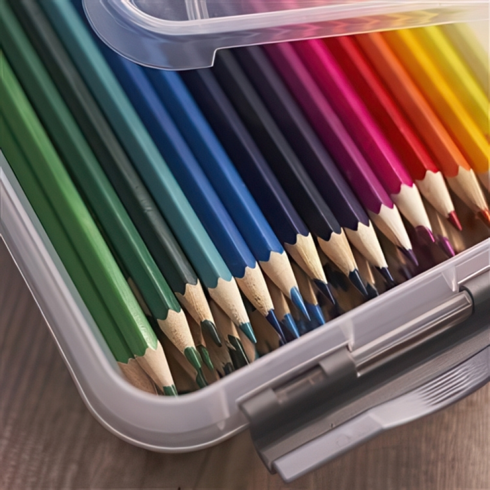 Box, 1L, Q-LINE SMALL BOX, 20 x 15 x H 6 cm, Clear / Silver Grey in the group Storage / Storage boxes / Mini organizers at SmartaSaker.se (40021)