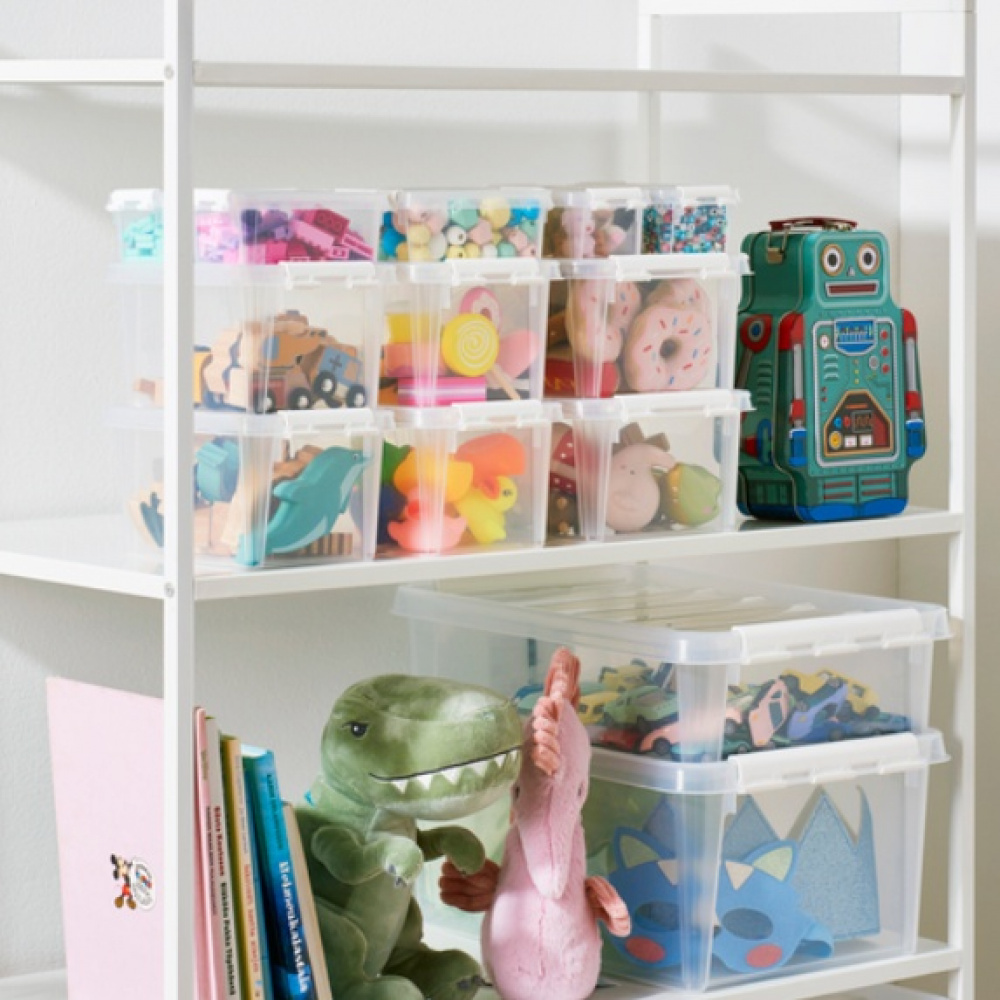 Box, Small, SMARTSTORE 1,5L HOME, 20 x 15 x H11 cm, Clear / White in the group Storage / Storage boxes / SmartStore storage boxes at SmartaSaker.se (40023)
