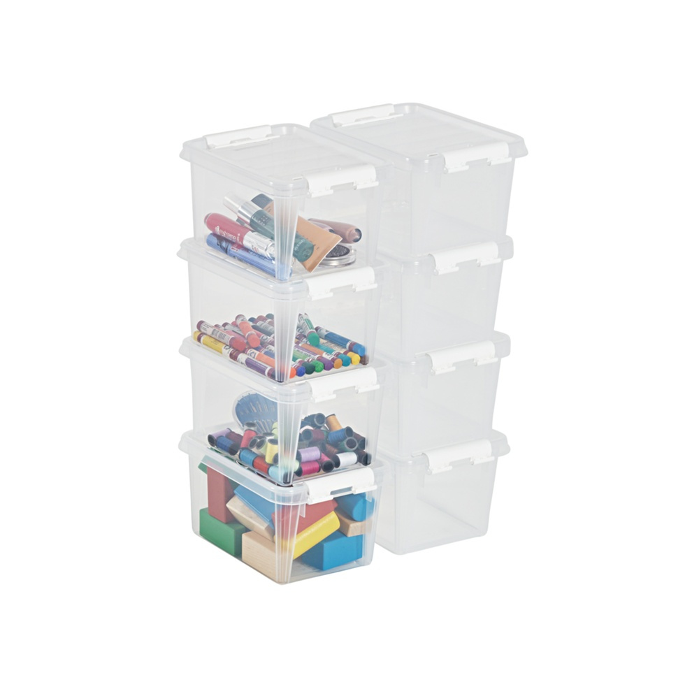 Box, Small, SMARTSTORE 1,5L HOME, 20 x 15 x H11 cm, Clear / White in the group Storage / Storage boxes / SmartStore storage boxes at SmartaSaker.se (40023)