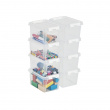 Box, Small, SMARTSTORE 1,5L HOME, 20 x 15 x H11 cm, Clear / White Box, Small, SMARTSTORE 1,5L HOME, 20 x 15 x H11 cm, Clear / White