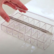 Small box, 4 compartments, THE HOME EDIT PILL ORGANIZER, Transparent Small box, 4 compartments, THE HOME EDIT PILL ORGANIZER, Transparent