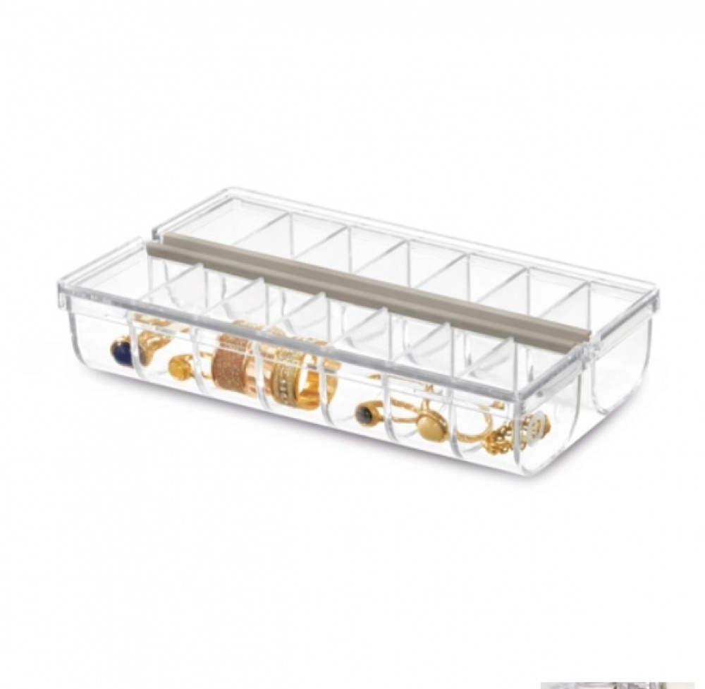 Small box, 4 compartments, THE HOME EDIT PILL ORGANIZER, Transparent in the group Storage / Bathroom storage at SmartaSaker.se (40028)
