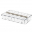 Small box, 4 compartments, THE HOME EDIT PILL ORGANIZER, Transparent Small box, 4 compartments, THE HOME EDIT PILL ORGANIZER, Transparent