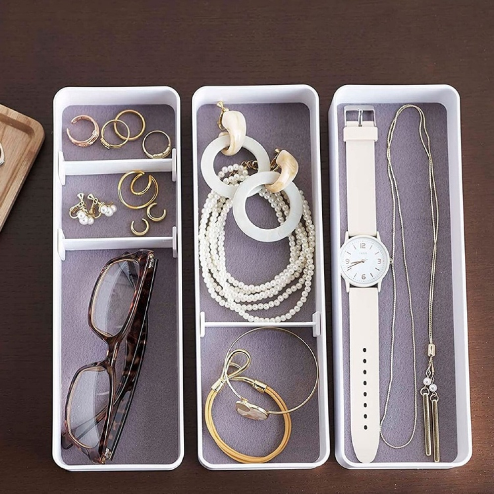 Box, RIN 3-TIER ACCESSORY HOLDER, Yamazaki, White / Nature in the group Storage / Bedroom storage / Jewelry storage at SmartaSaker.se (40030)