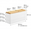 Box, RIN 3-TIER ACCESSORY HOLDER, Yamazaki, White / Nature