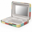 Case with Mirror, PORTABLE JEWELRY CASE, 10 x 7 x 2 cm