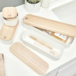 Drawer Organiser with wooden lid, ECO SMALL COMPACT BIN, 9 x 9 x H 7 cm, Offwhite / Nature Drawer Organiser with wooden lid, ECO SMALL COMPACT BIN, 9 x 9 x H 7 cm, Offwhite / Nature