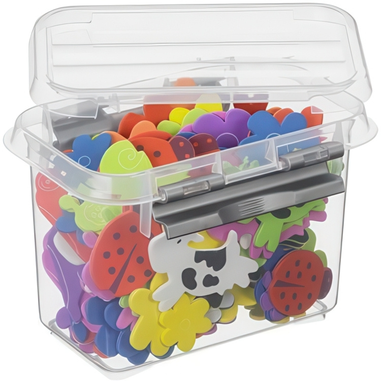 Box, 0,8L, Q-LINE SMALL BOX, 15 x 10 x H 10,8 cm, Clear / Silver Grey in the group Storage / Storage boxes / Mini organizers at SmartaSaker.se (40041)