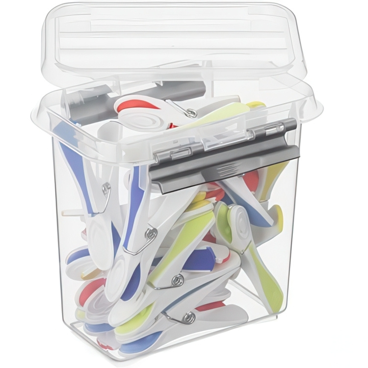 Box, High, 1,1L, Q-LINE SMALL BOX, 15 x 10 x H 14,7 cm, Clear / Silver Grey in the group Storage / Storage boxes / Mini organizers at SmartaSaker.se (40045)