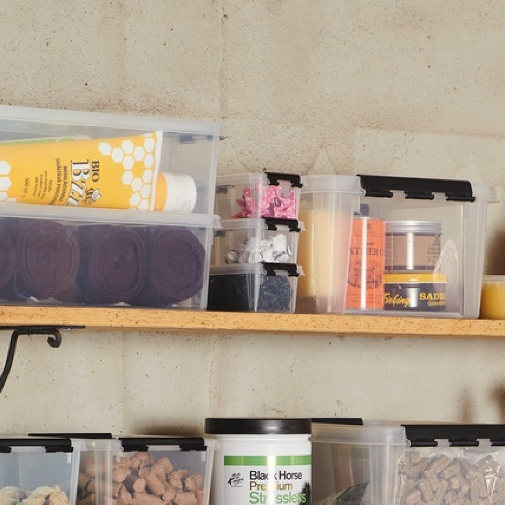 Box, SMARTSTORE 0,3L CLASSIC, MINI, 15 x 9 x H6 cm, Clear / Black in the group Storage / Storage boxes / Mini organizers / Boxes at SmartaSaker.se (40049)